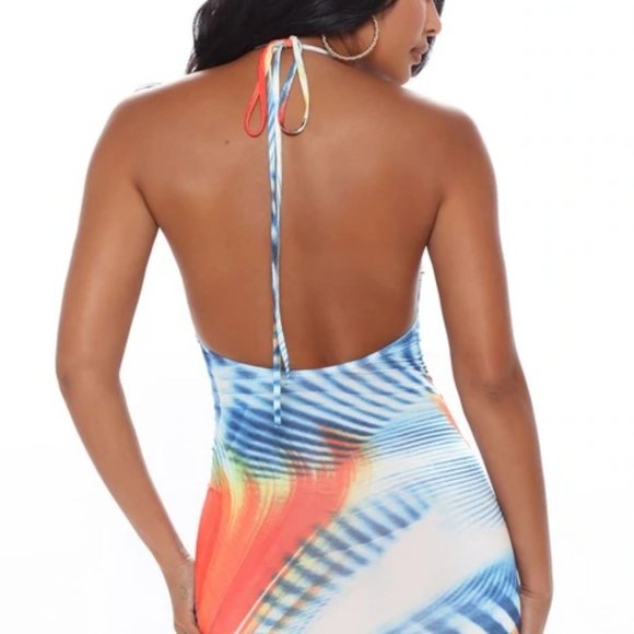 Fashion Nova Ruched Halter Maxi Dress - Picture 3 of 5